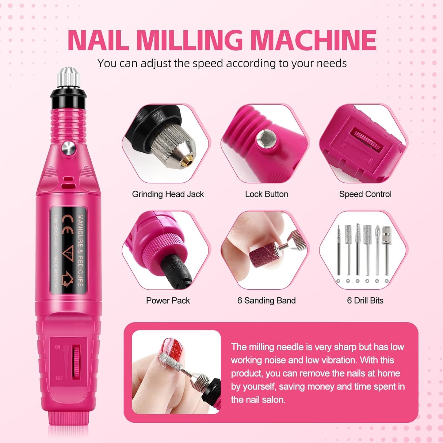 Acrylic Nail Kit for Beginners with Everything Nails Kit Acrylic Set with Drill and U V Light Professional Glitter Powder Decorations Rhinstones DIY Gifts for Women