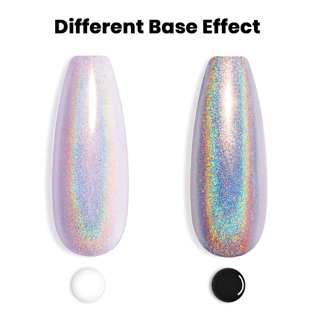 RARJSM Holographic Nail Polish Gorgeous Glossy Holographic Soak off 1PCS 7.5ML Light Purple Nail Polish Led Lamp Required for Nail Art Design