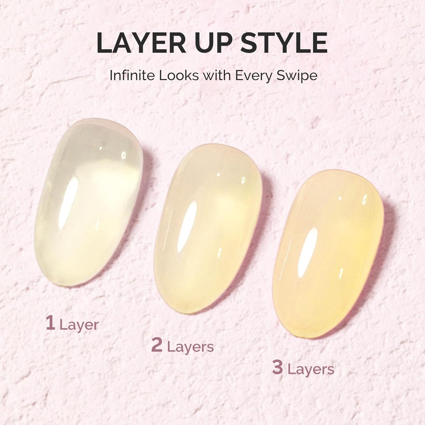 MelodySusie Beige Gel Nail Polish, 0.5Fl.oz Jeweliver Jelly Gel Polish Translucent Plastel White Yellow Neutral Color Soak Off UV LED Gel Polish Nail Art Design Manicure Salon DIY At Home JFR57