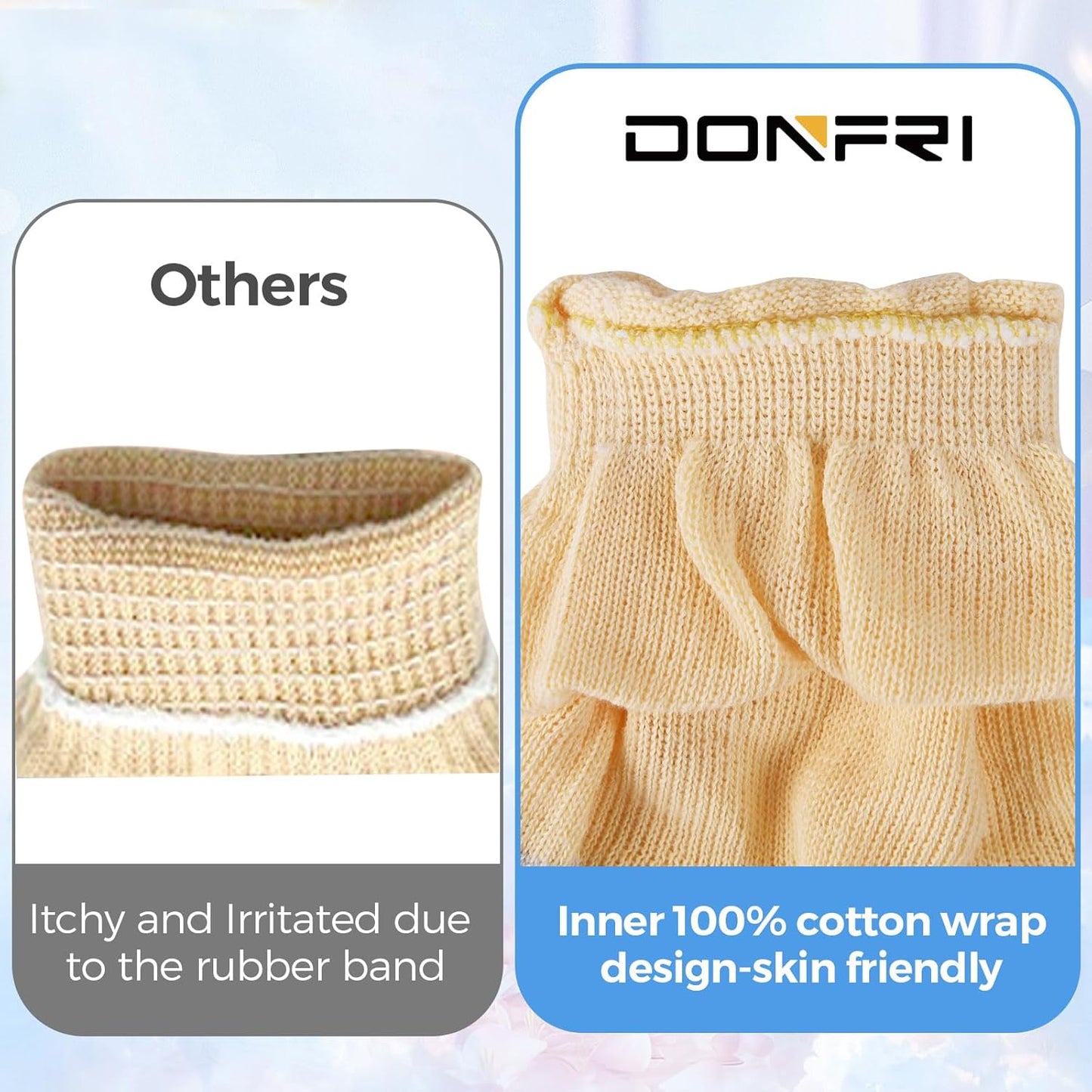 Cotton Moisturizing Gloves Overnight Hand Beauty Gloves Touchscreen Sleeping Gloves (S-Beige, Count, 2)
