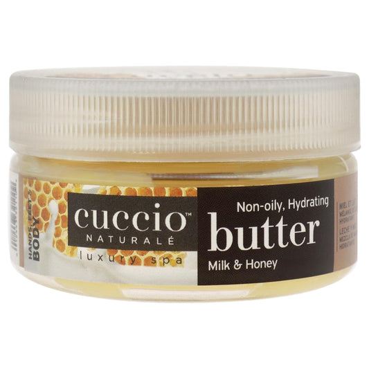 Cuccio Naturale Butter Babies - Ultra-Moisturizing, Renewing, Smoothing Scented Body Cream - Deep Hydration For Dry Skin Repair - Formulated With All Natural Ingredients - Milk & Honey - 1.5 Oz
