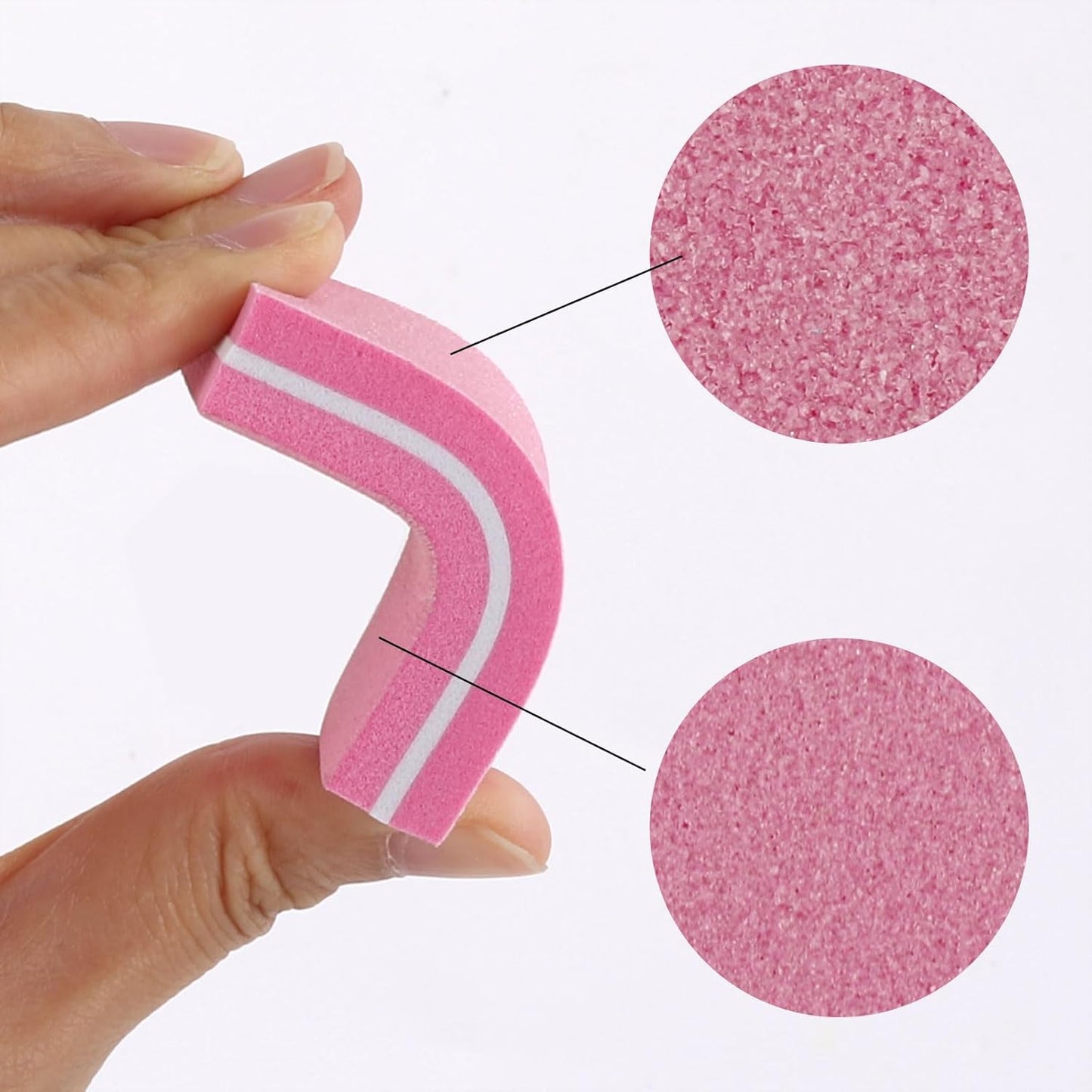 Nail Files and Buffers Set- 32Pcs Manicure Tools Emery Board for Nails, 100/180 Grit, Multiple Sides