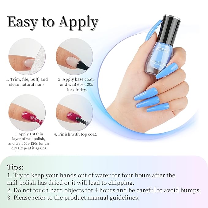 16 PCS Nail Polish Set, 15 Bright Colors Quick Dry Nail Polish Kit With 2in1 Base/Top Coat Spring Summer Colors Finger Nail Polish Pack Glossy Toenail Polish DIY Gifts for Women