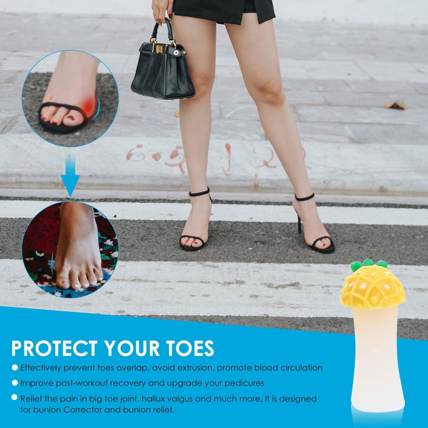 24pcs Toe Separators for Nail Art Creative Spacers for Use Toe Protectors to Avoid Nail Polish Rubbing