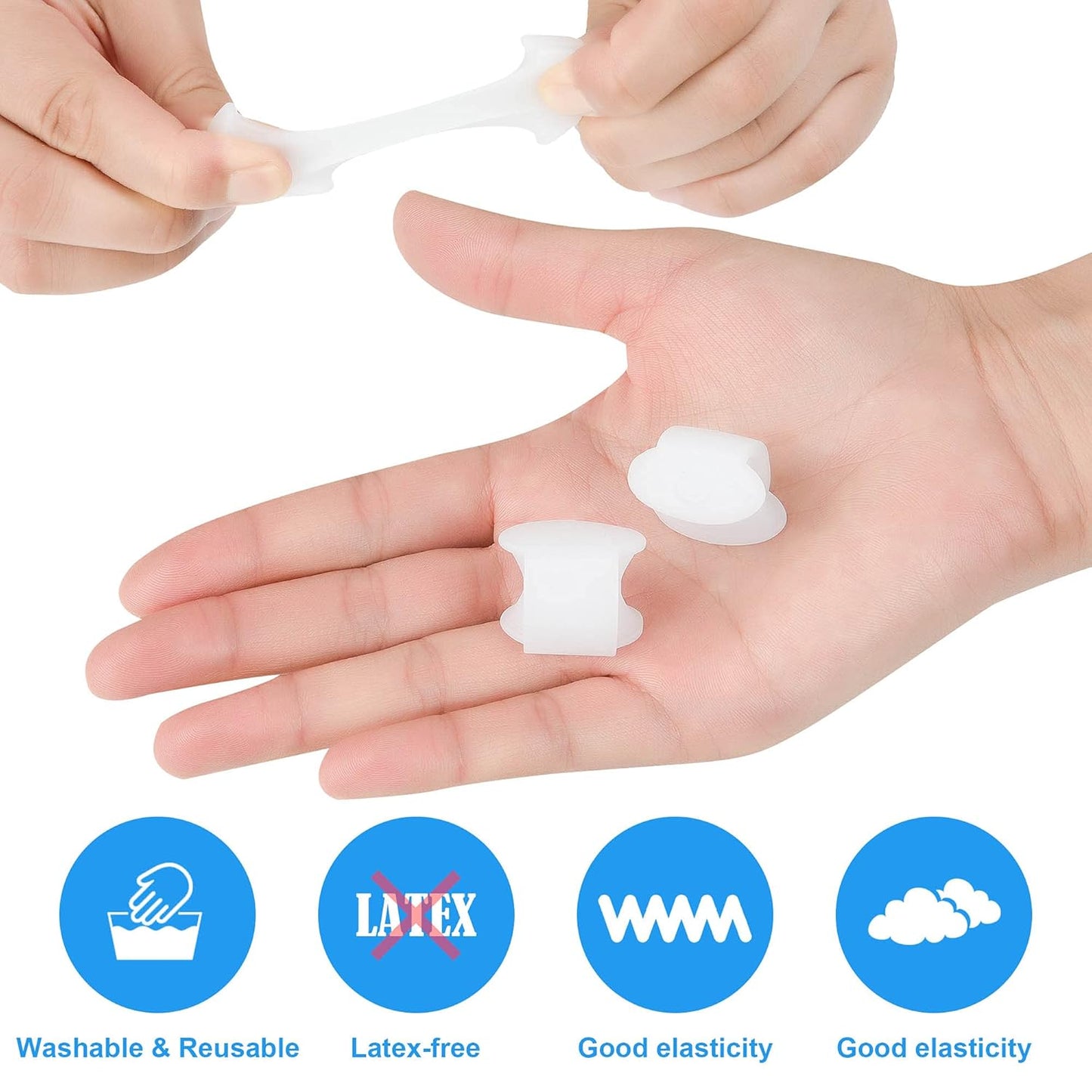 Toe Spacers for Feet Women& Man, Bunion Corrector Pinky Toe Separators, Silicone Small Toe Protector Spreader, Toe Correct Toe Separators for Overlapping Toes Women