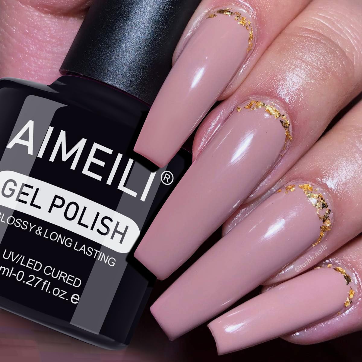 AIMEILI Gel Nail Polish, Hema Free, Cruelty Free, Vegan, Soak Off U V LED Nail Art for Women Girls Manicure Salon DIY Home - 1004 8ml