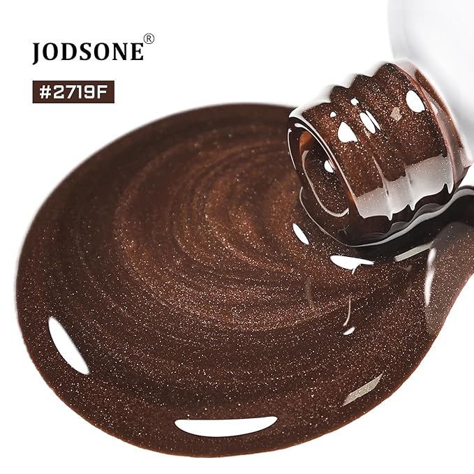 JODSONE Dark Brown Cat Eye Gel Nail Polish 16.5ml Glitter Magnetic Reflective Translucent Need U V Curing Salon Gift for Girl Women