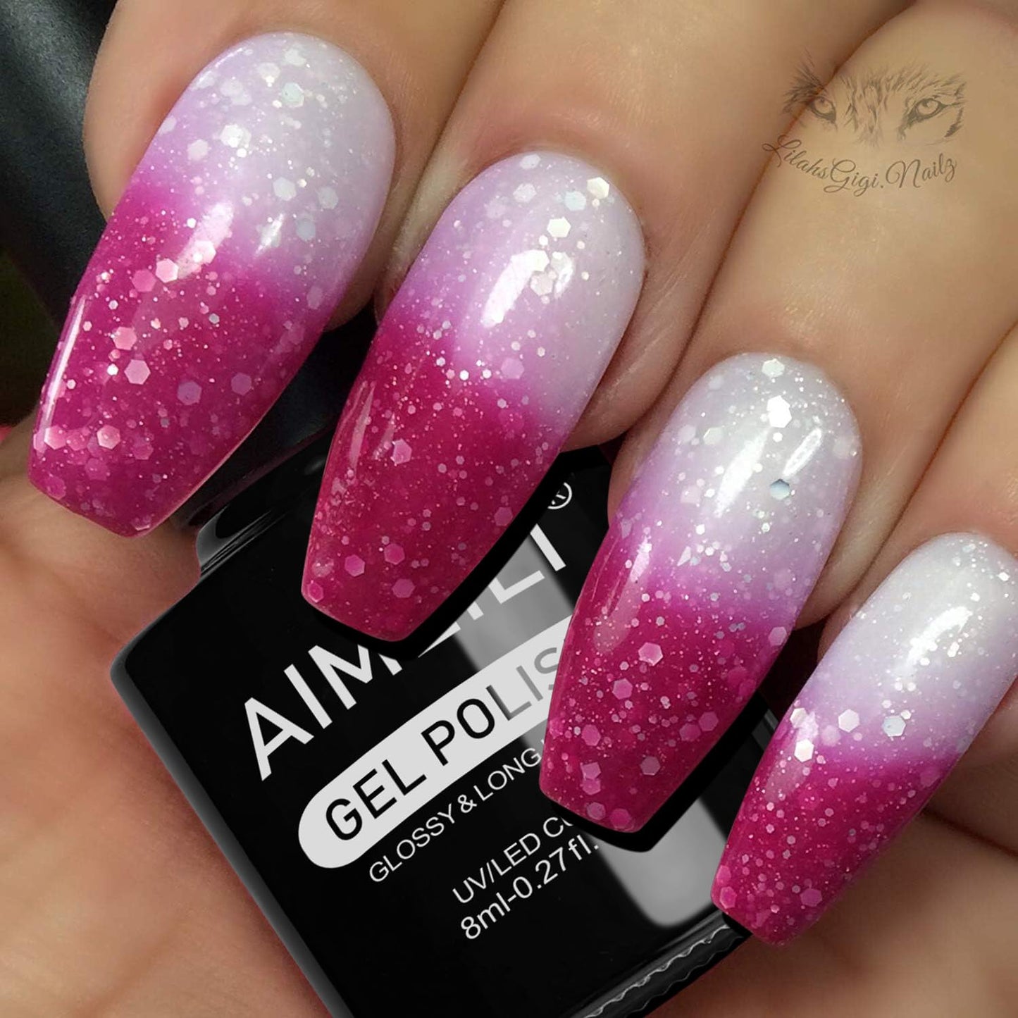 AIMEILI Gel Nail Polish, Hema Free, Cruelty Free, Vegan, Soak Off U V LED Nail Art for Women Girls Manicure Salon DIY Home - 1012 8ml