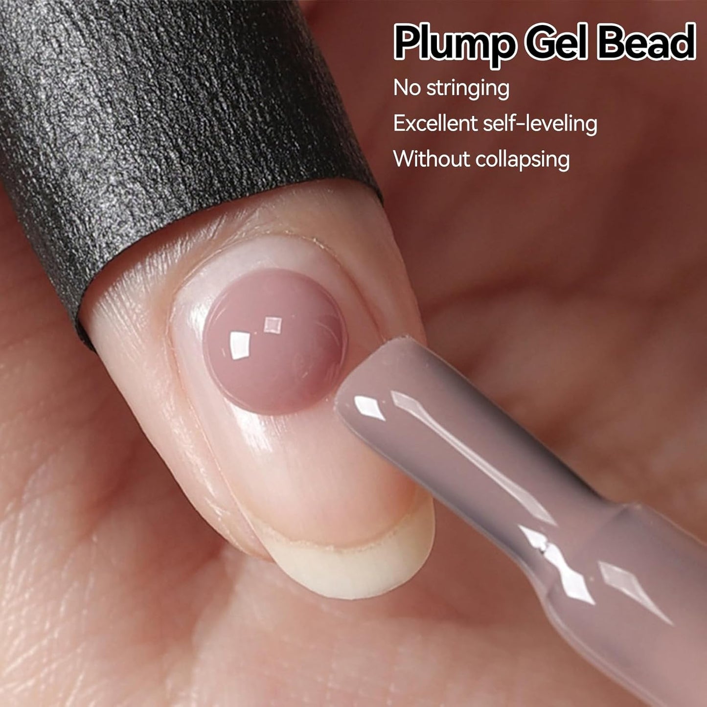 Born Pretty Builder Gel for Nails 15ML,8-in-1 Nude Brown Builder Nail Gel,LED Lamp Cured Color Base Gel Polish Coat Strengthener Extension Rhinestone Glue in a Bottle for DIY Home Salon Gifts