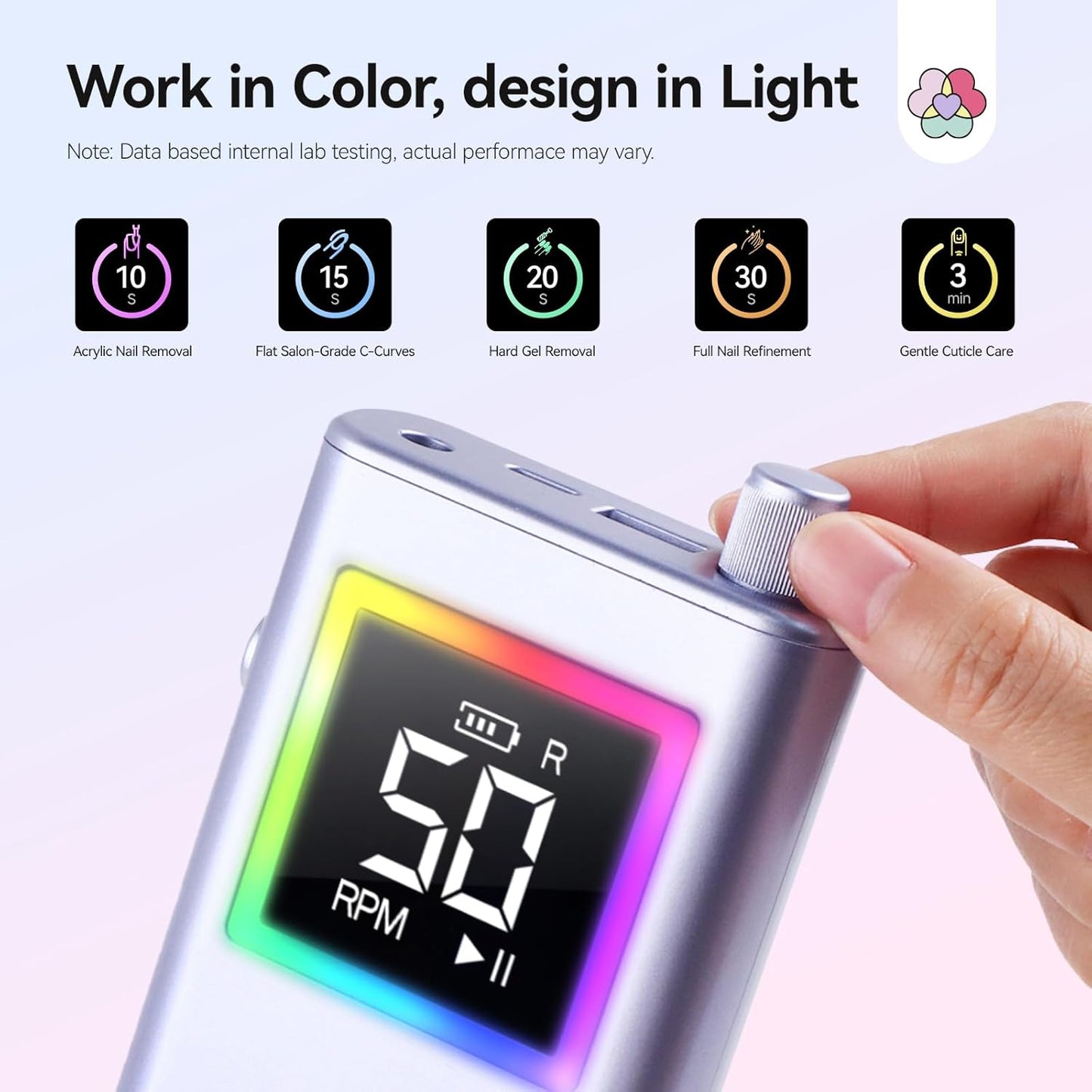 SAVILAND Advanced 50000 RPM Nail Drill Professional: Aluminium Alloy 10S Fast Removal Electric Nail File Portable Nail Filer Electric Nail Drill Bits Pro Acrylic Nail Manicure Nail Tools