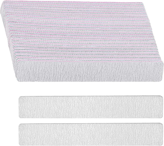 21 Pcs Nail File 100/180 Grit Nail Files,Gray Double Sided Emery Boards,Professional Nail Files for Natural and Acrylic Nails