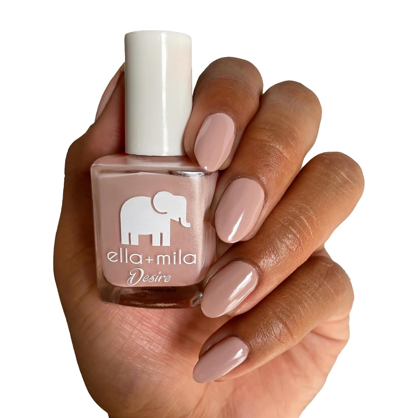 ella+mila Professional, Quick Dry, Long-Lasting & Chip-Resistant Pink Nail Polishes (Desert Suede - 0.45 fl oz)
