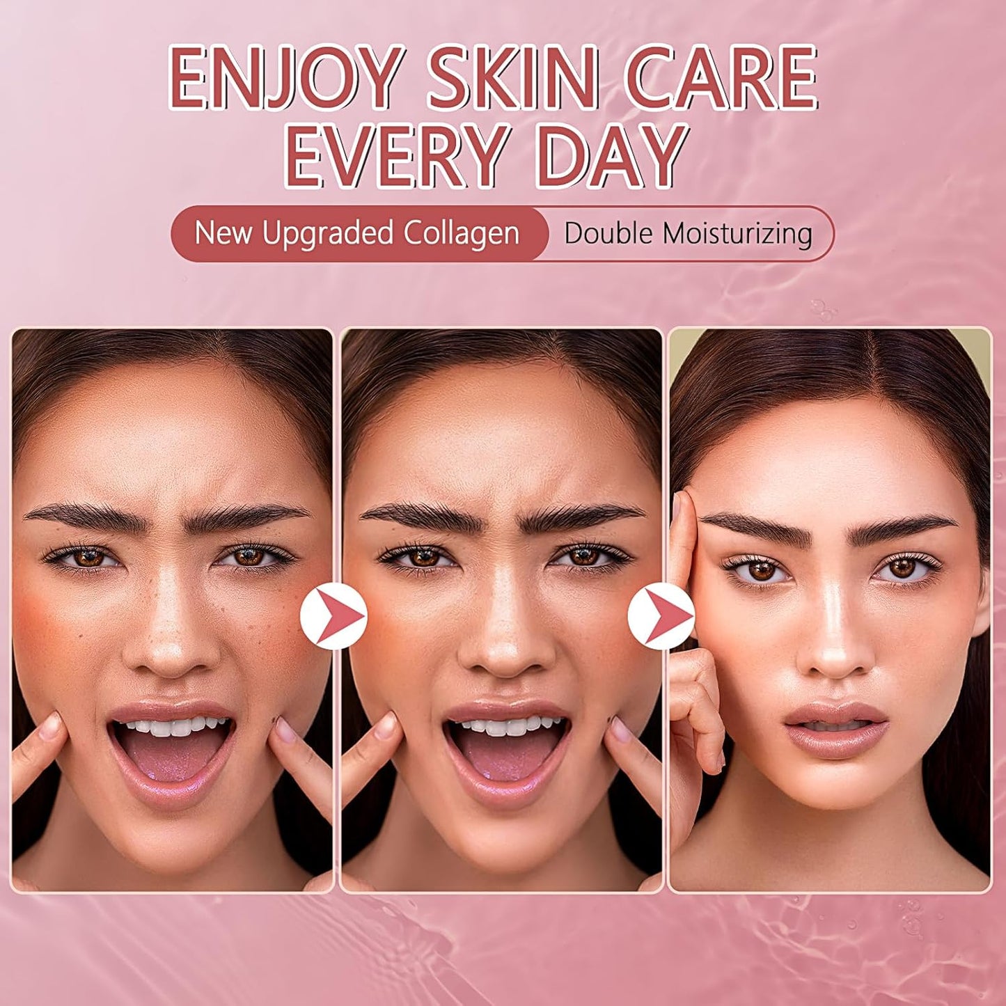 5PCS Bio-Collagen Face Mask, Collagen Mask Overnight, Hydrating Overnight Hydrogel Mask, Hydrating, Firming, Pore Minimizing, Elasticity Improvement, for All Skin Types, Christmas Gifts for Women