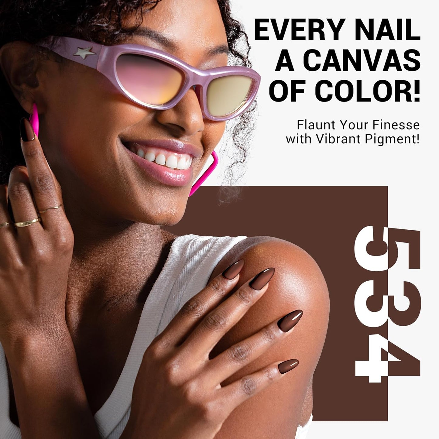 MelodySusie Thick Americano Brown Gel Nail Polish,0.5fl oz Nails Soak Off UV LED Caramel Coffee Brown Gel Polish Gift for Women Nail Art Manicure Salon DIY Nail Design Decoration at Home-534-A1205
