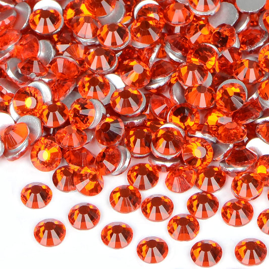 2880PCS Art Nail Rhinestones Non Hotfix Glue Fix Round Crystals Glass Flatback for DIY Jewelry Making with one Picking Pen (ss8 2880pcs, Hyacinth)