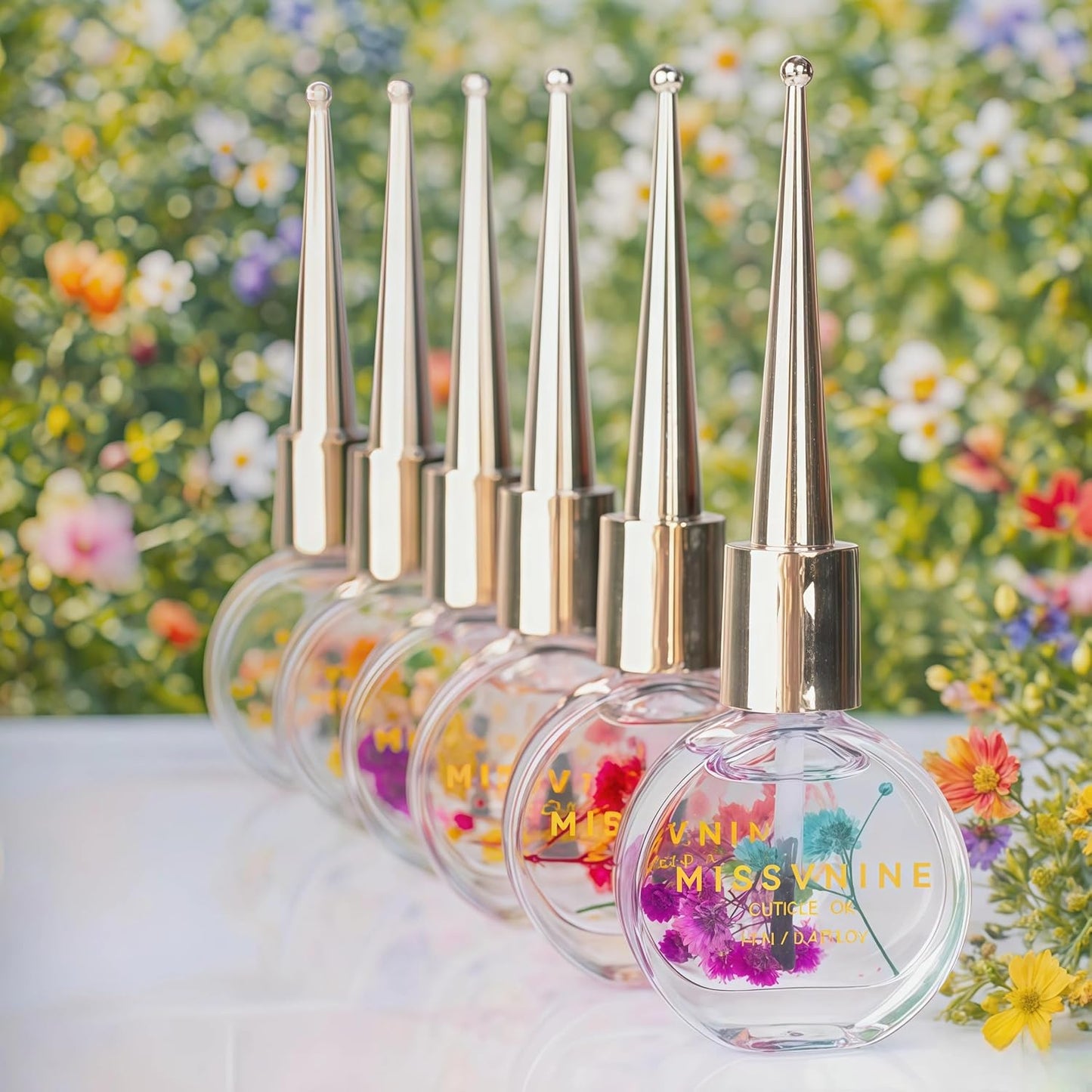 Vitamin E Enriched Cuticle Oil 6 Pack - Prevent Hangnails & Strengthen Nails with Sweet Almond + Jojoba Oils - Anti-Fray Nail Treatment for Dry Hands, Manicure Kit for Healthy Cuticles