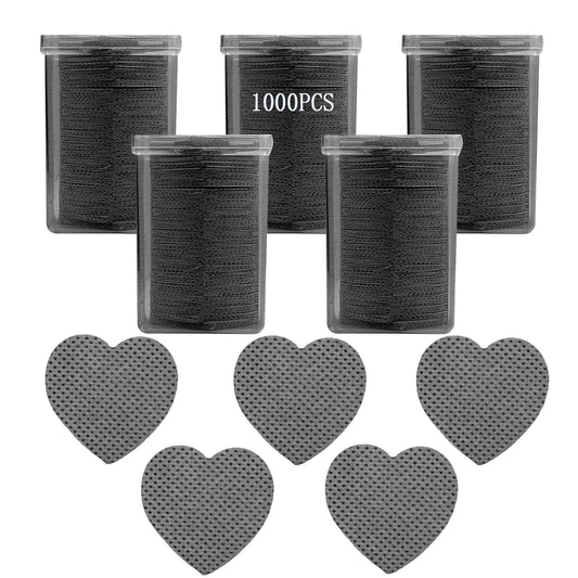 1000 PCS Lint Free Nail Wipes, Nail Polish Remover Wipes, Gel Nail Polish Remover, Lash Glue Cleaning Pads, Black