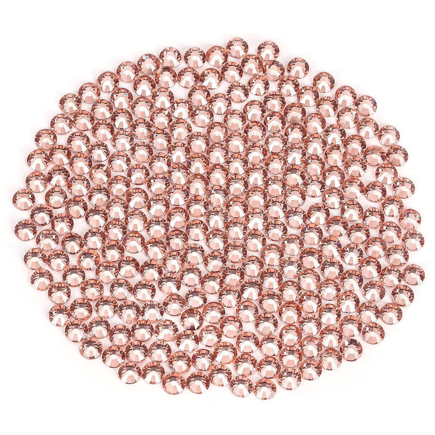 Champagne Rhinestones Flatback Rhinestone for Crafts Glass Nail Rhinestones Nail Gems Crystals for Makeup Bags Shoes Decoration DIY(SS12,1440pcs,Champagne)