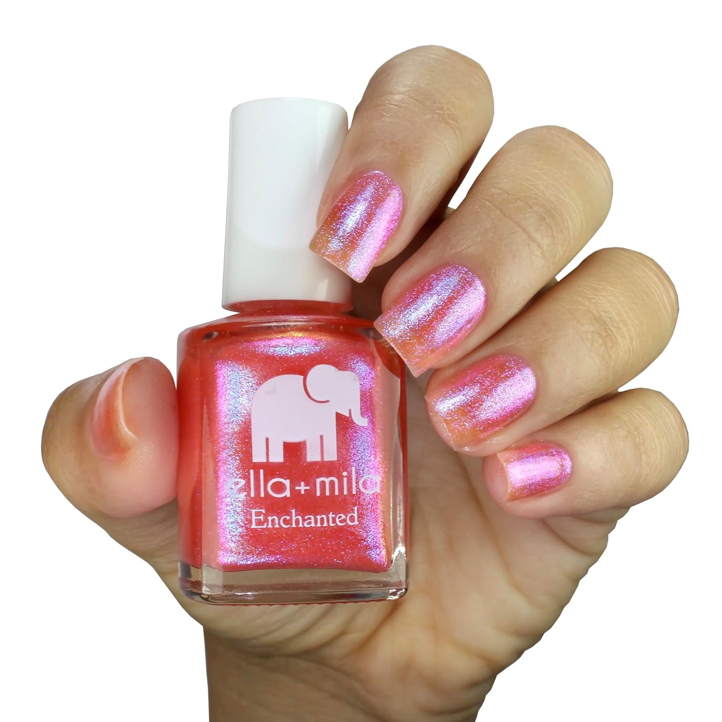 ella+mila Professional, Quick Dry, Long-Lasting & Chip-Resistant Pink Nail Polishes (Aurora Lights - 0.45 fl oz)