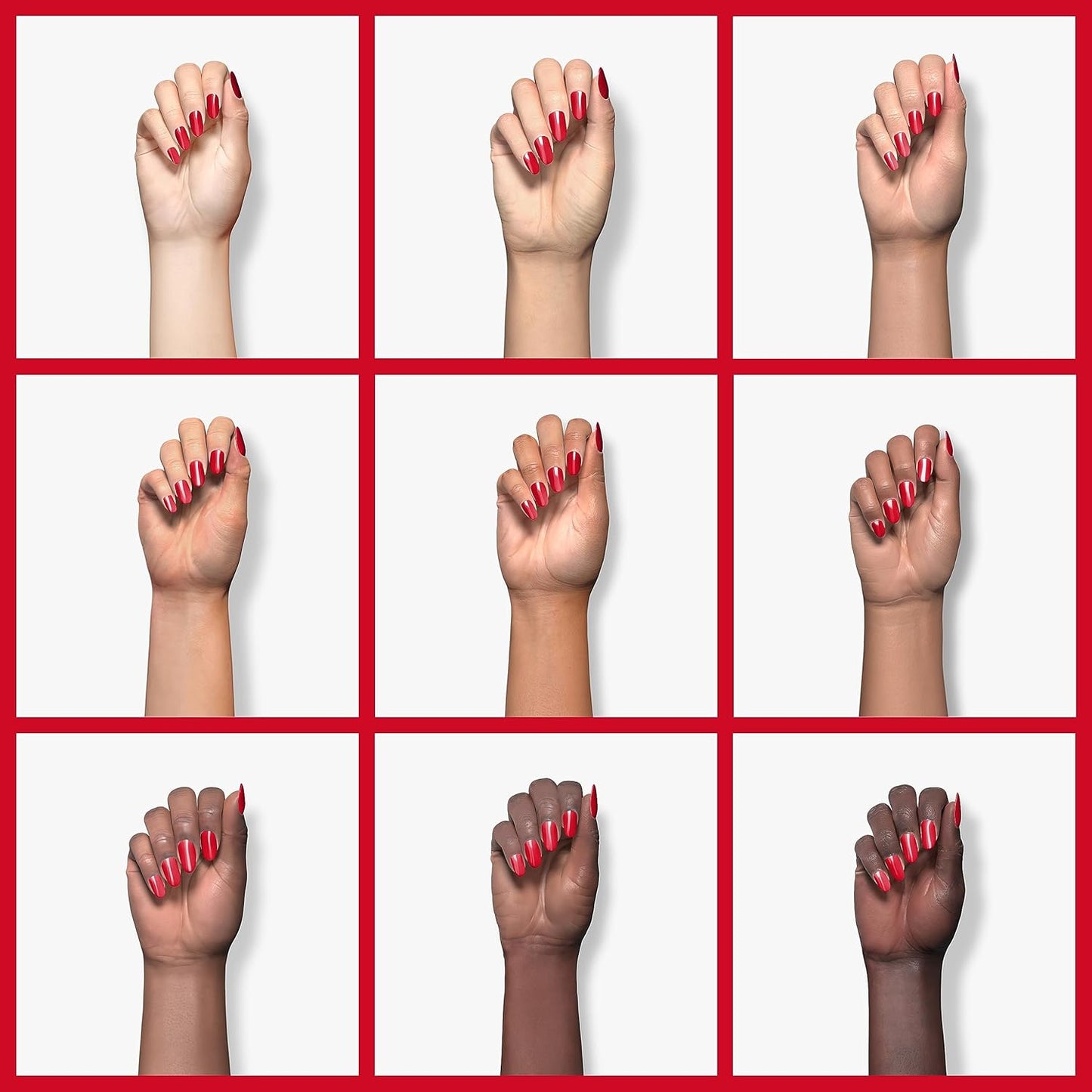 ella+mila Professional, Quick Dry, Long-Lasting & Chip-Resistant Red Nail Polishes (Kiss Kiss - 0.45 fl oz)