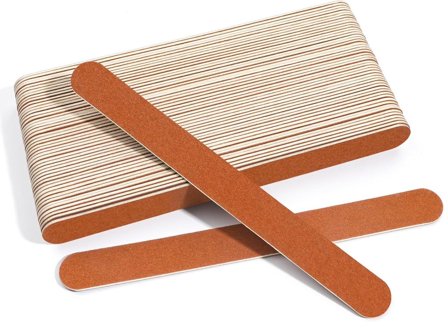 CANVALITE Nail File Large Emery Boards for Nails,180 Grit Nail Files for Natural Nails, Thin Emory Nail File Pack Manicure Tool for Home Use 50PCS
