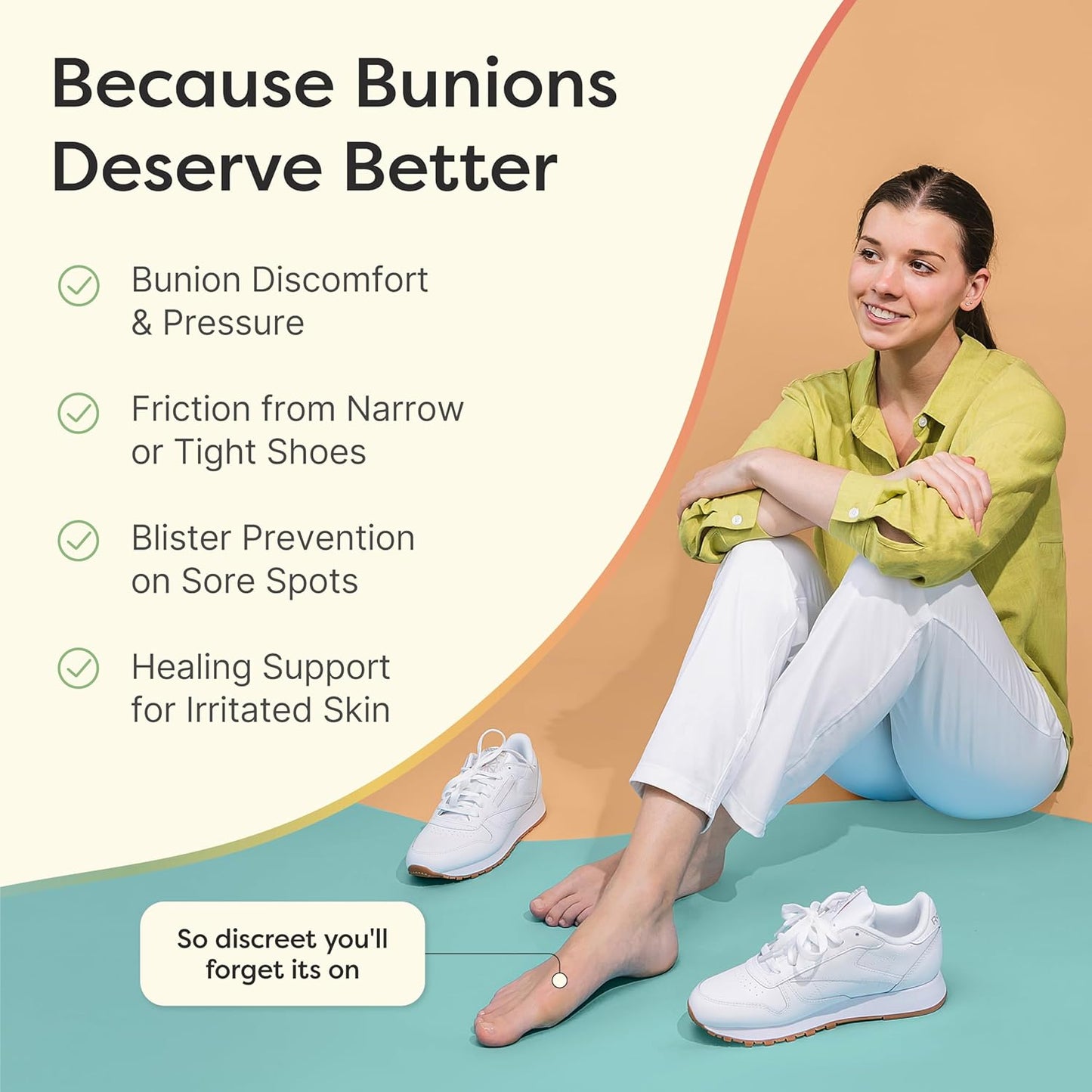ZenToes Hydrocolloid Bunion Pads - Waterproof Gel Cushions for Bunion Relief, Blister Prevention & Foot Protection - Invisible, Breathable, All-Day Adhesive - 15 Count