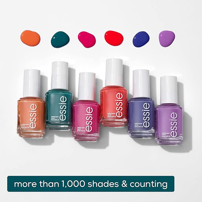 essie Nail Polish, Salon-Quality Muted Midtone Orange Nail Polish, Vegan, Frilly Lilies, 0.46 fl oz