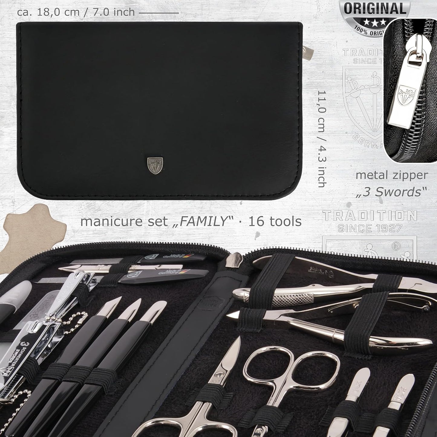 3 Swords Germany – Manicure Pedicure Grooming Set kit (548)