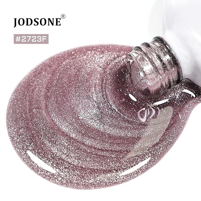 JODSONE 16.5ml Cat Eye Gel Nail Polish Silver Gray Glitter Magnetic Reflective Translucent at Home Salon Design Need U V Curing