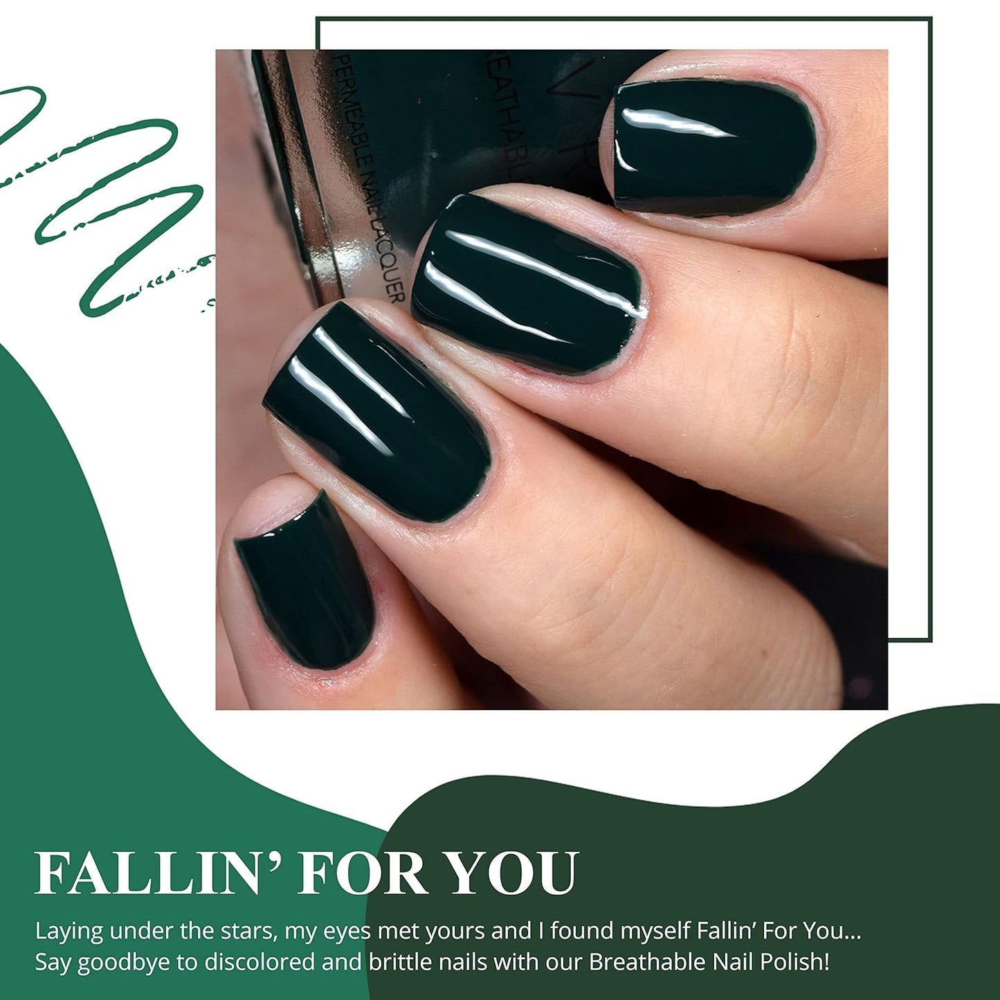 VIVRE Cosmetics Quick Dry Shiny Halal Nail Polish - Fallin' For You