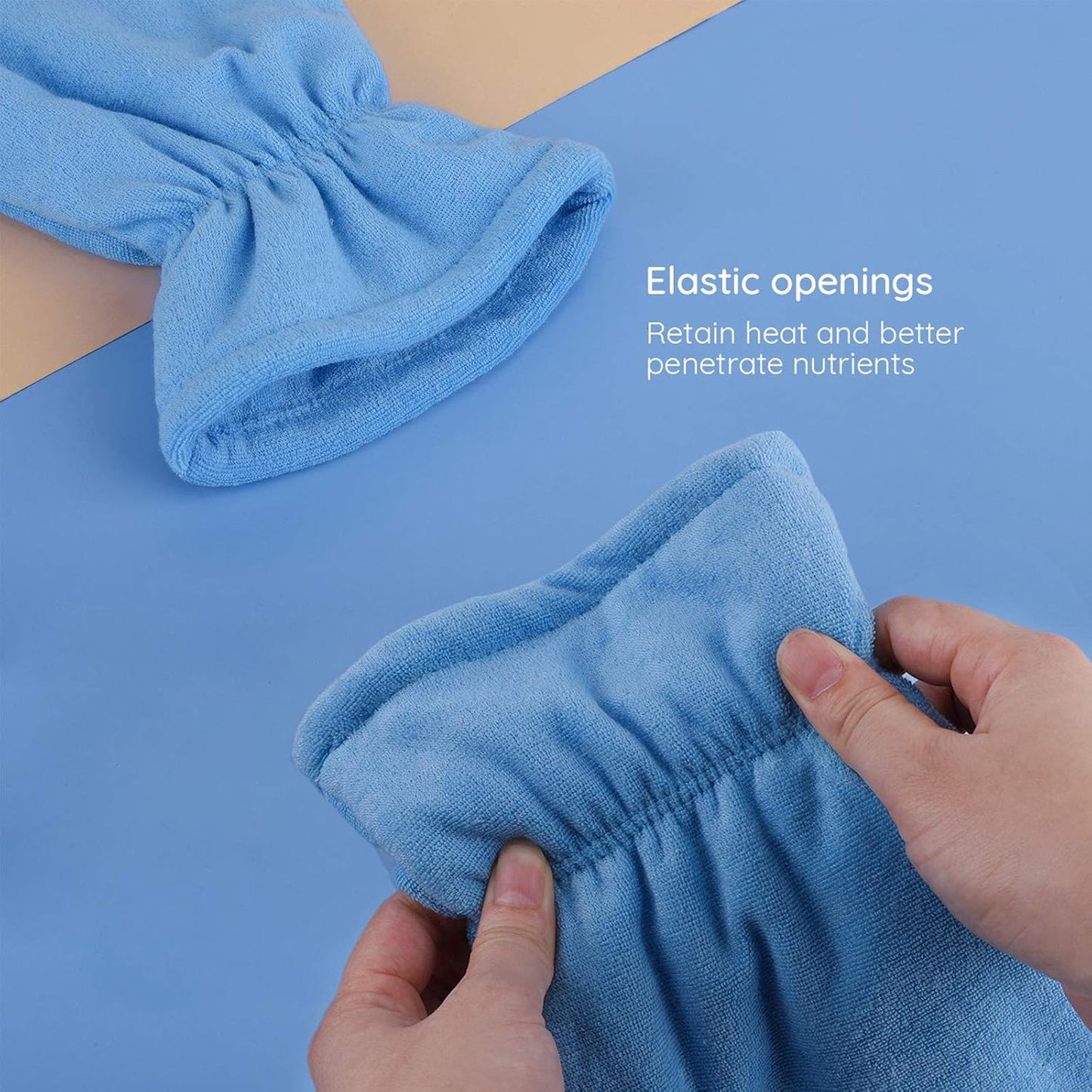 Paraffin Wax Mitts for Hand and Feet, Segbeauty Thick Paraffin Bath Mitts and Booties with Double Terry Clothes, Snug Elastic Opening Paraffin Wax Glove and Bootie for Thermal treat-ment, Wax Machine