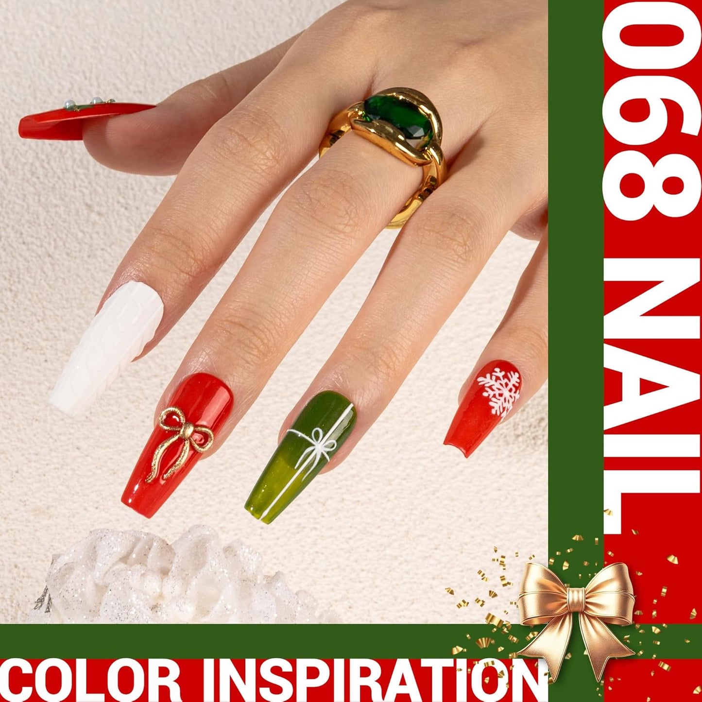 MelodySusie Thick Bright Red Gel Nail Polish,0.5fl oz Nails Soak Off UV LED Neon Red Gel Polish Christmas Gift for Women Nail Art Manicure Salon DIY Nail Design Decoration at Home-068