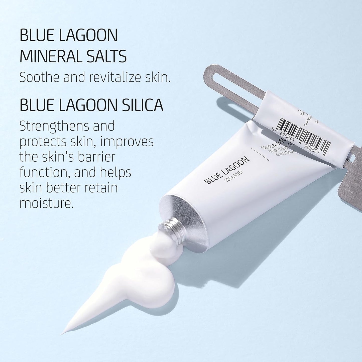 Blue Lagoon - Deep Cleansing Silica Face Mask For Enhanced Glow - Hydrating and Moisturizing Face Mask - Hydrating Mask Skin Care - Sustainable, Bioactive Icelandic Skincare (1 oz | 30 ml)