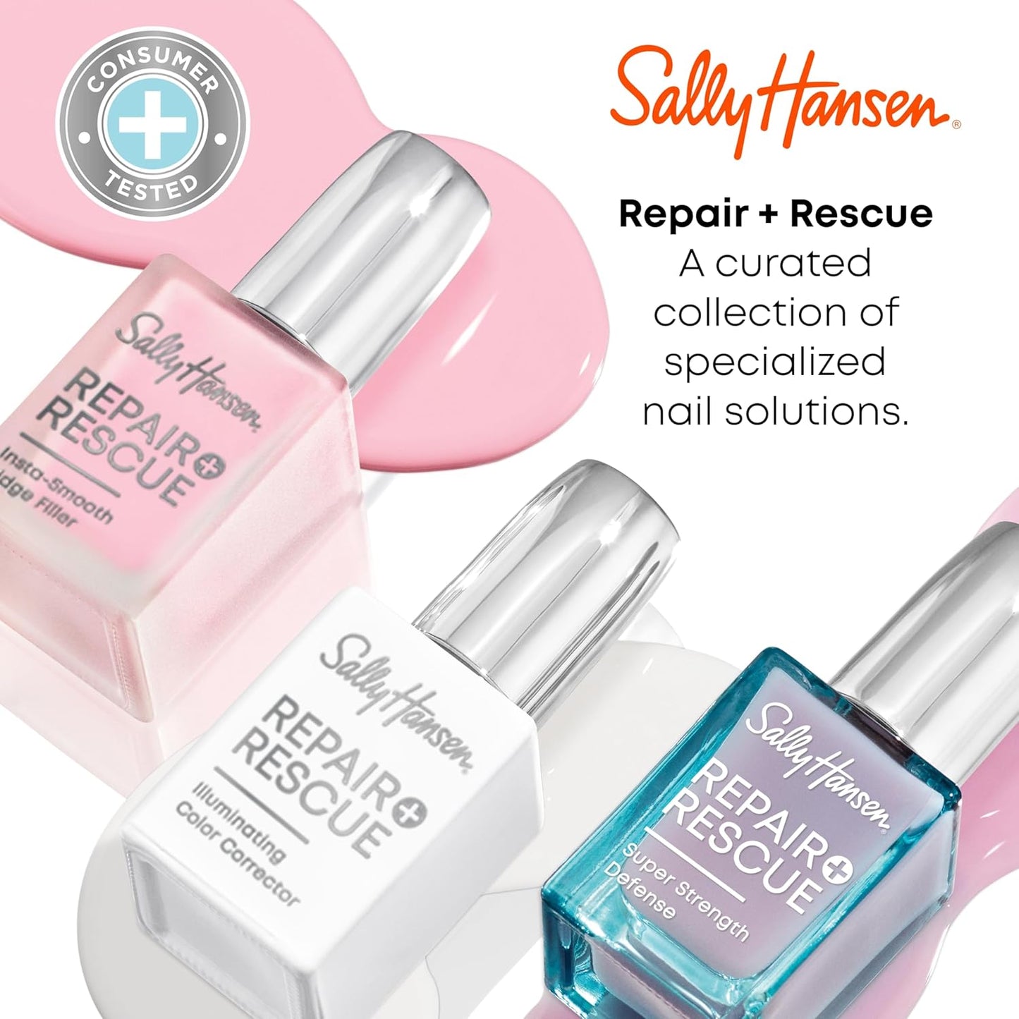 Sally Hansen Nail Treatment Repair + Rescue Super Strength Defense | Nail Strengthener | Fortifies Weak Nails & Delivers Stronger Nails in 1 Week