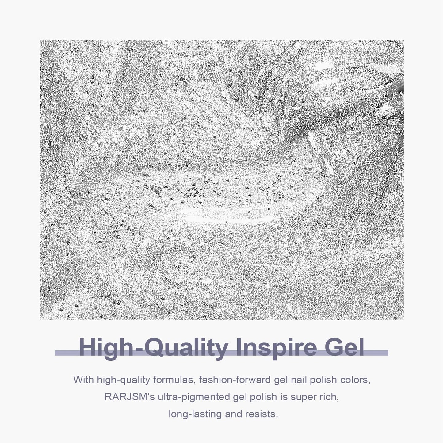 RARJSM Glitter Gel Nail Polish Platinum Silver Shiny Metallic Silver Diamond Gel Polish Sparkly Chunky Pigments Nail Gelpolish Soak off L e d UV Curing Required for Nail Art Salon Manicure Christmas