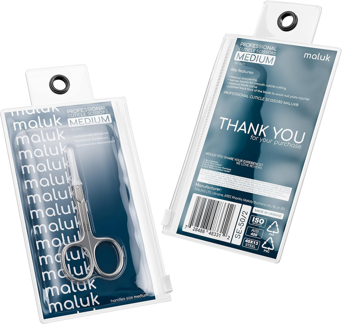 Professional Cuticle Scissors Maluk Medium