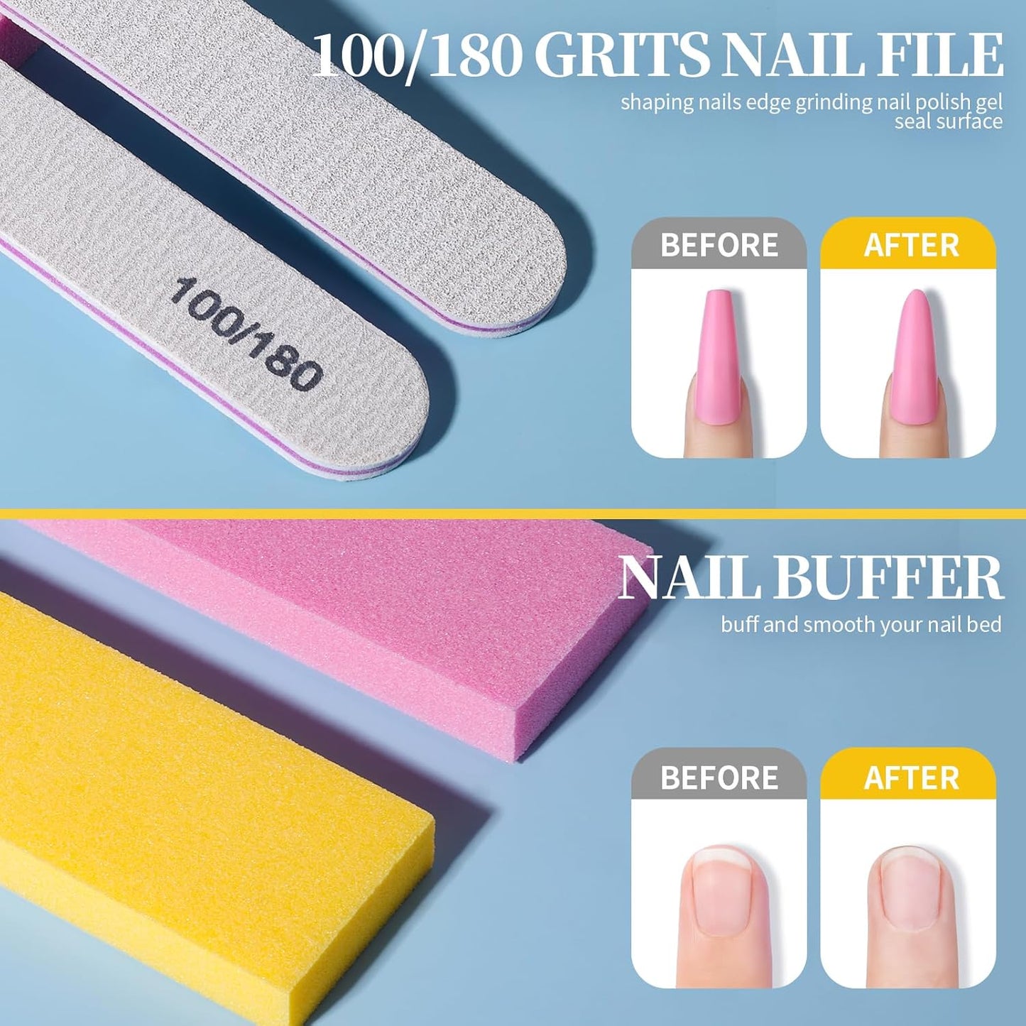 Teenitor Soak Off Bowl Nail Soaking Bowl Acetone Proof, Soak Off Gel Polish Remover Bowl, Dip Powder Remover Tools Cuticle Pusher Peeler Cuticle Oil Nail File Buffer Manicure Bowl for Hand, Lavender