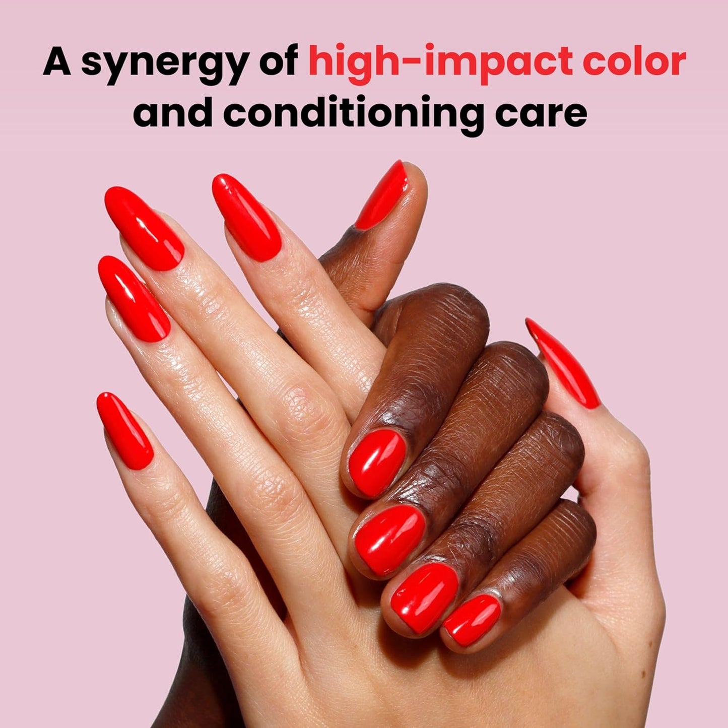 LONDONTOWN lakur Nail Polish - Chip-Resistant, Non-Toxic, Conditions & Hydrates Nails | Glossy Bright Red, Maraschino Cherry, .40 fl oz
