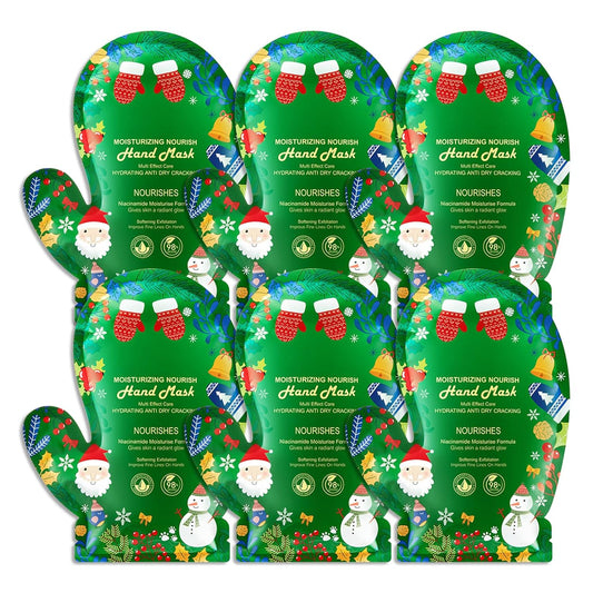 Hand Mask Moisturizing Gloves 6 Pack,Hydrating Hand Mask for Women,Soft Gloves for Dry Cracked Skin N