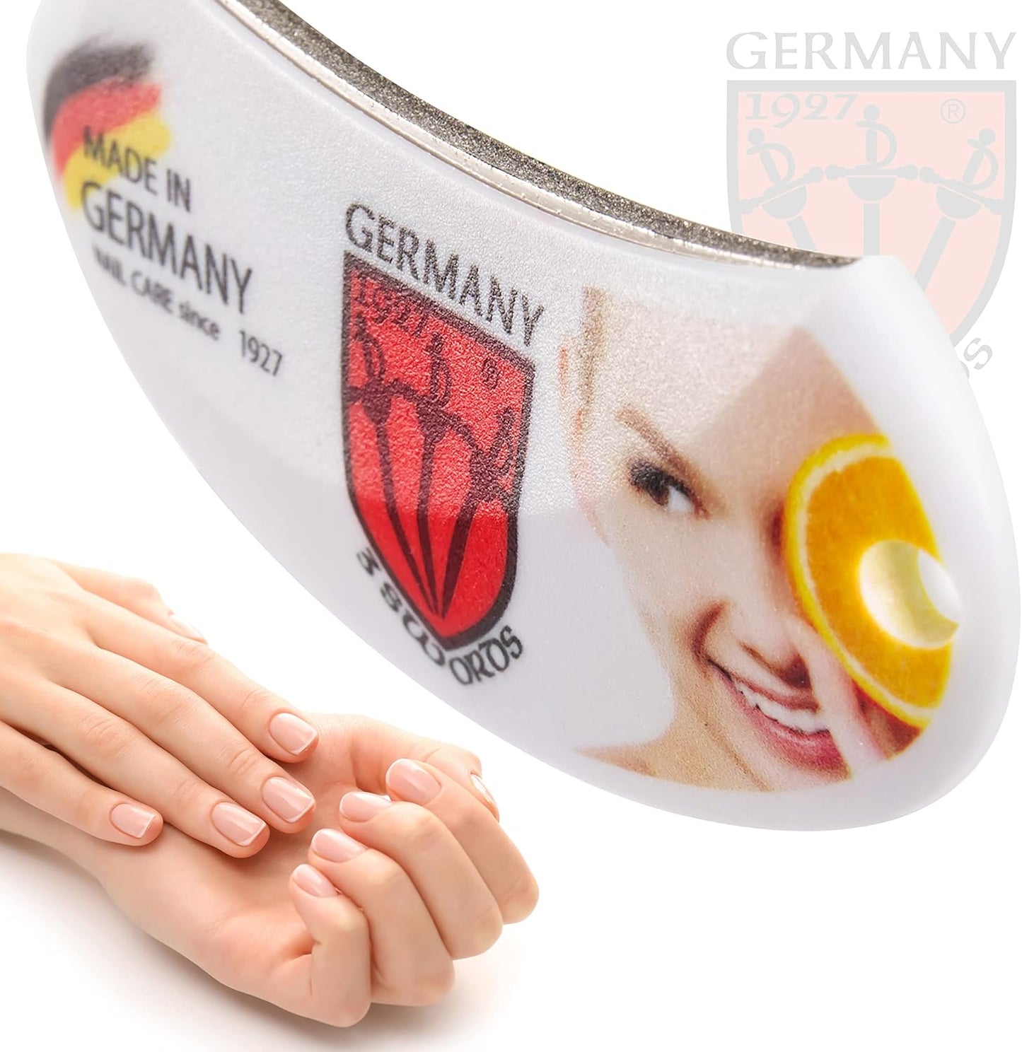 3 Swords Germany - Sapphire Nail File - Rounded Blade - Suitable for All Pockets - Made in Germany
