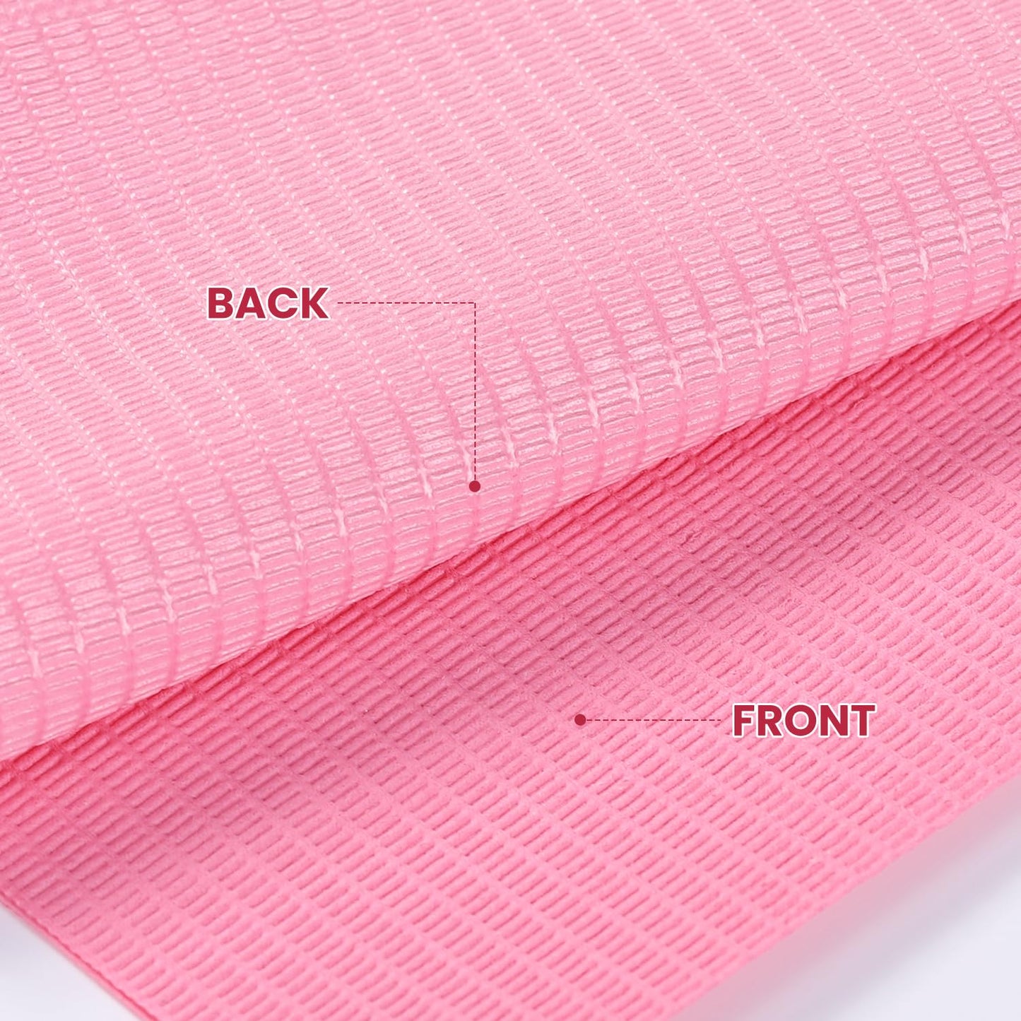 Etercycle Disposable Nail Mats - 20Pcs Fordable Nail Art Table Mats for Table Acrylic Nail Practice Sheet, 3 Ply Waterproof 13" X 18" Clean Pads Nail Art Accessories (Pink)