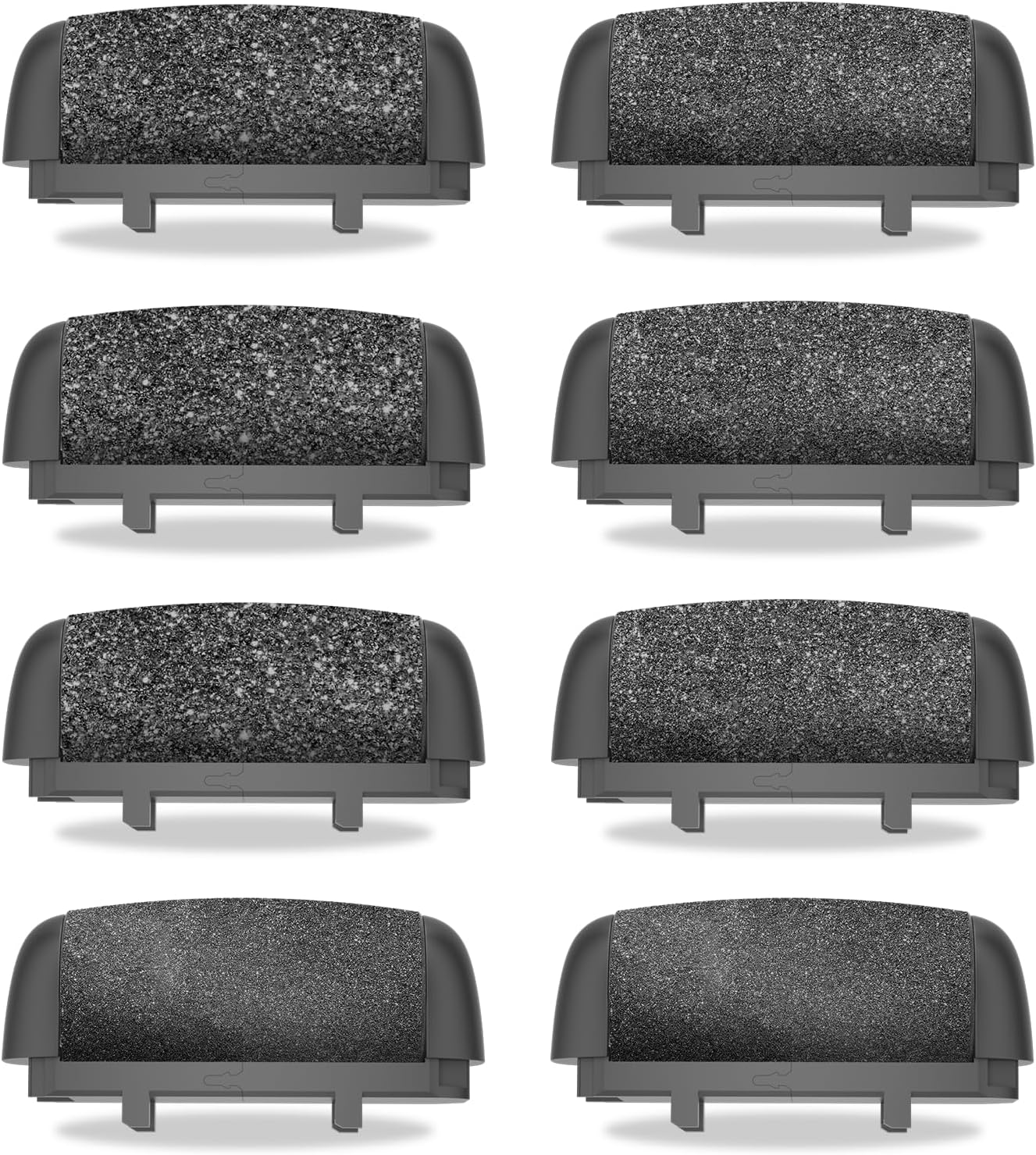 Callus Removers 8 Pack Replacement Rollers Heads for Electric Feet File Pedicure Tools, Pedicure Kit Refill Rollers 3 Extra Coarse, 3 Regular Coarse, 2 Fine Coarse Refill Rollers