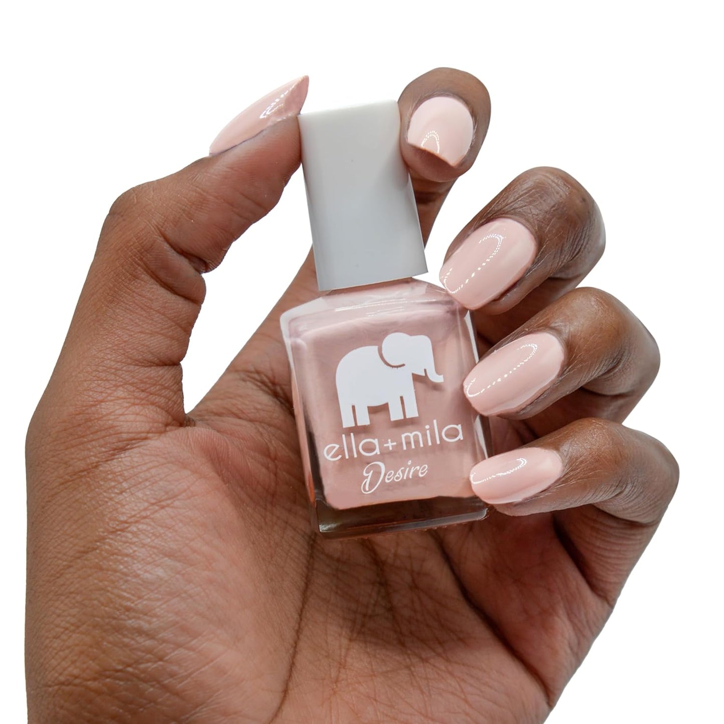 ella+mila Professional, Quick Dry, Long-Lasting & Chip-Resistant Pink Nail Polishes (Desert Suede - 0.45 fl oz)