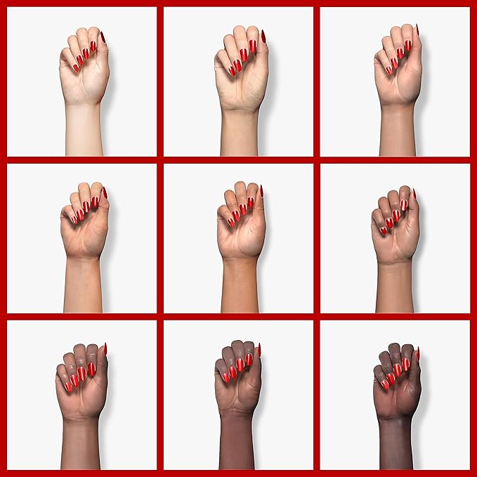 Beetles Red Gel Nail Polish, 1 Pcs 15ml 0.51 FL.OZ Red Color Soak Off U V LED Gel Polish Nail Art Design Manicure Salon DIY Salon