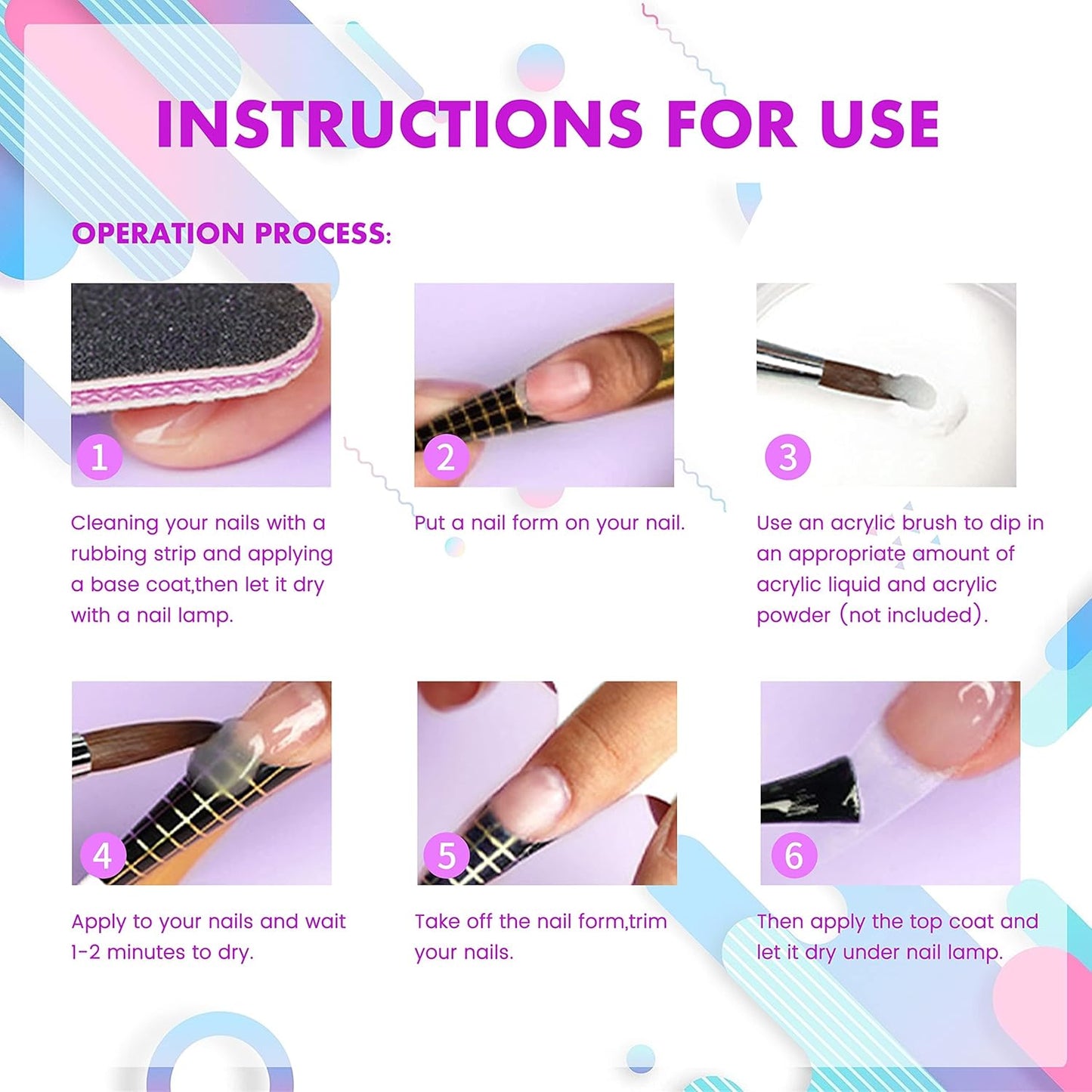 AIJIMEI Professional Acrylic Liquid Monomer and Brush Cleaner Set, 2.1 FL OZ Each, Acrylic Nail System Solution for Acrylic Nail Powders