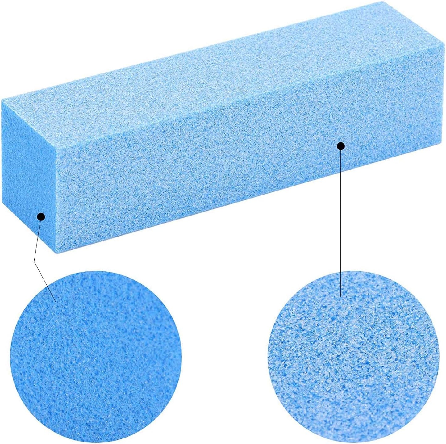 20 Pack Nail Buffers Blocks Sanding Buffing Nail Files Pedicure Manicure Tool 60/100 Grit (Blue)