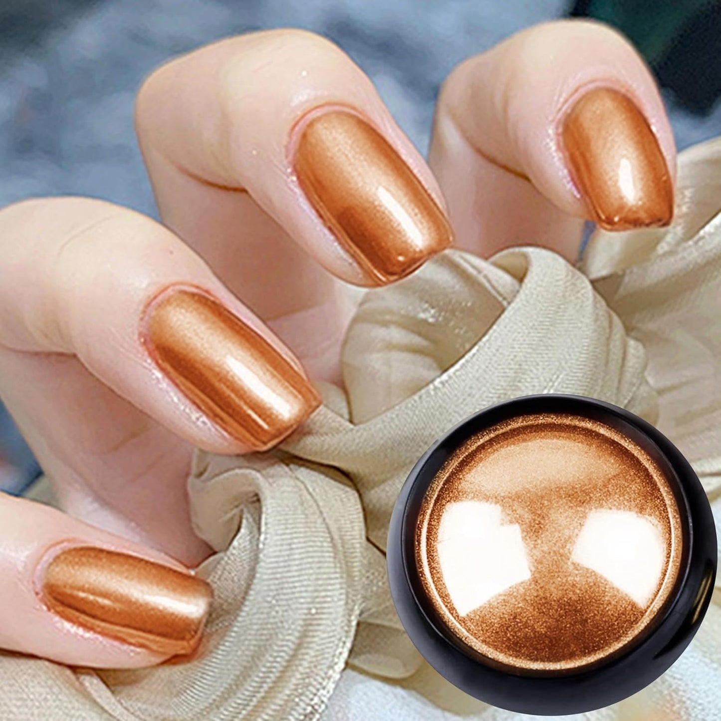 Chrome Nail Powder Kit,6Colors Chrome Nail Powder,Aurora Fairy Chrome Powder Kit for Gel Polish Nail Art Decoration,Luster Mirror Glitter Effect,Chrome Powder for Acrylic Nails