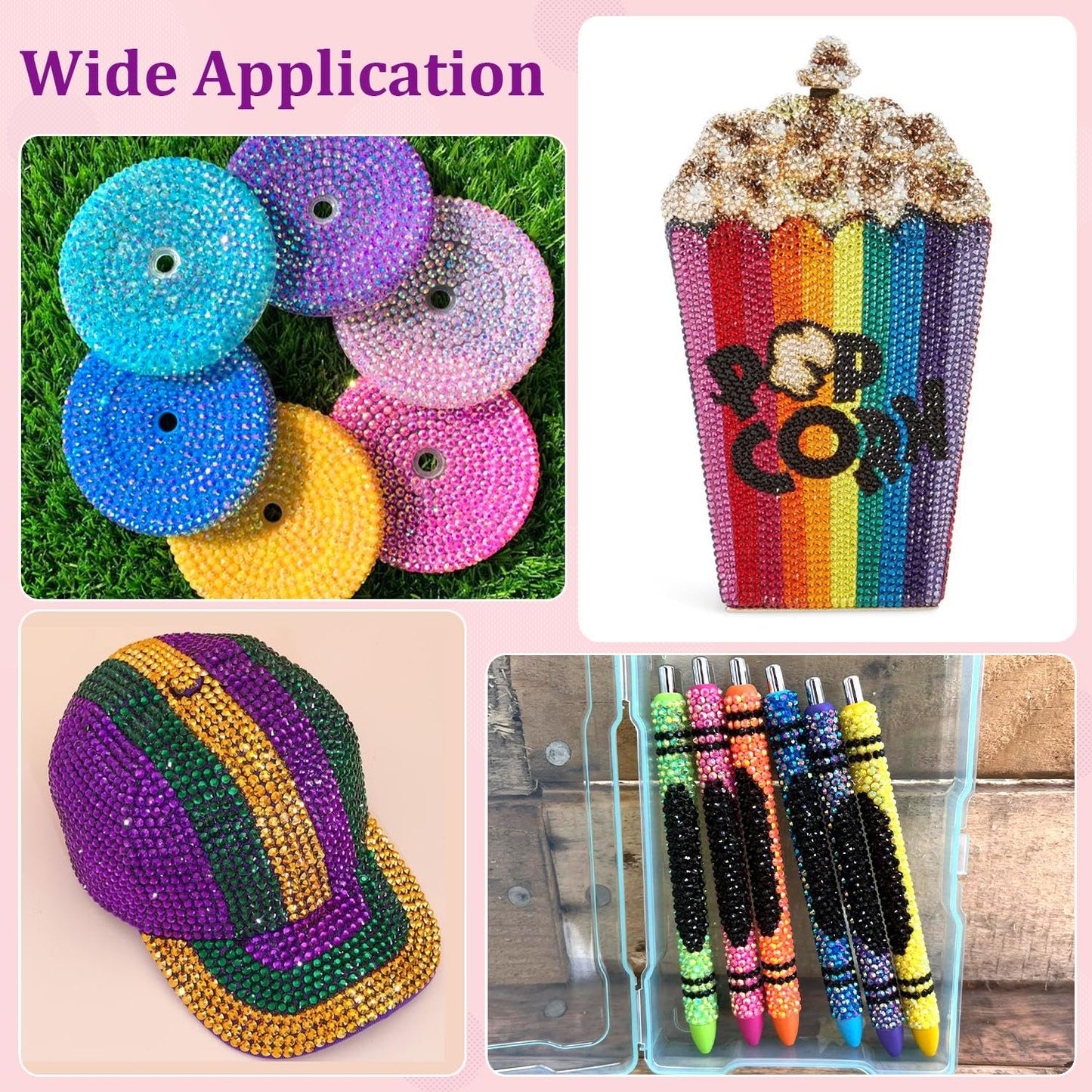 20000Pcs Resin Rhinestones for Crafting, Multicolor 3/4/5mm Flacktback Gems with 1Pcs B7000 Jewelry Glue, Bedazzling Crystal for DIY Crafts Clothing Tumblers Mugs Shoes Fabric Nail Art