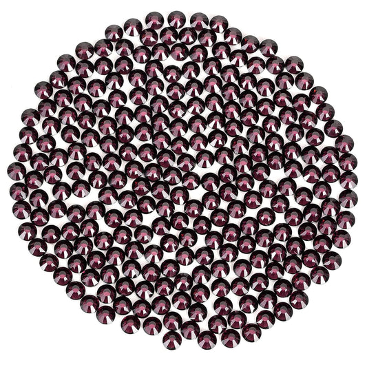 SS30 Non Hotfix Flatback Rhinestones - 288pcs Glass Nail Gems Crystals for Makeup Bags, Shoes & DIY Decoration (Amethyst)