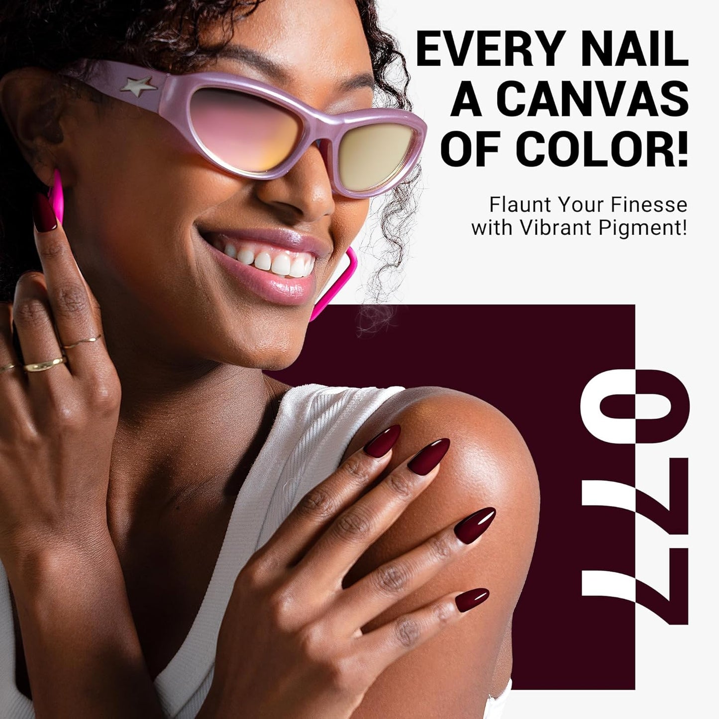 MelodySusie Thick Brown Gel Nail Polish,0.5fl oz Nails Soak Off UV LED Dark Red Brown Gel Polish Gift for Women Nail Art Manicure Salon DIY Nail Design Decoration at Home-077
